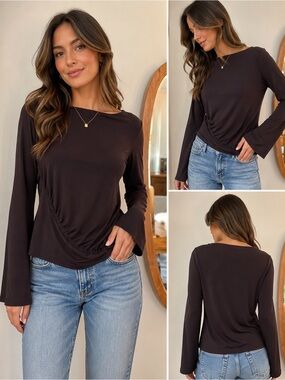 Tara Jarmon Tanga Top Long Sleeve